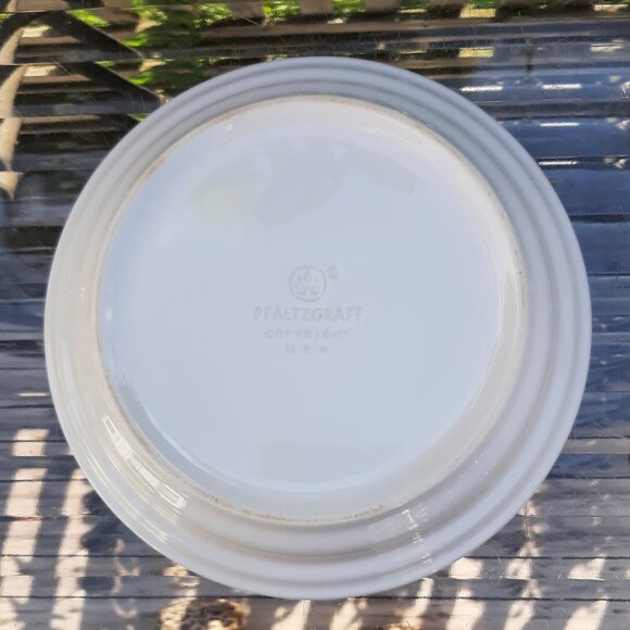 Pfaltzgraff OCEAN BREEZE Covered Butter Dish Stoneware Round Blue Green - Picture 4 of 6